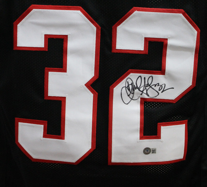 Jamal Anderson Signed Atlanta Falcons Custom Football Jersey (BAS)