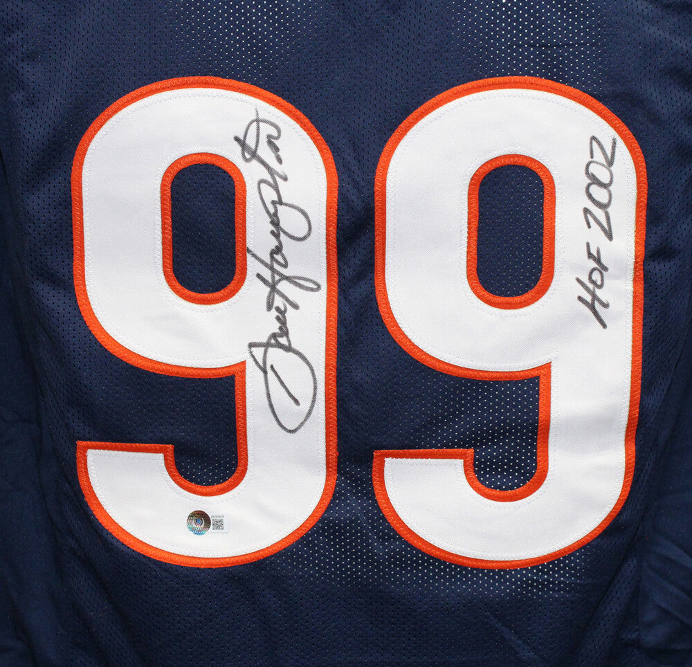 Dan Hampton Signed Chicago Bears Blue Pro Style HOF Jersey Beckett