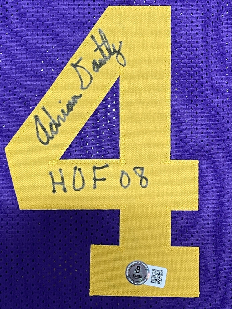 Adrian Dantley Signed Utah Jazz Custom Jersey (HOF 09) Beckett COA