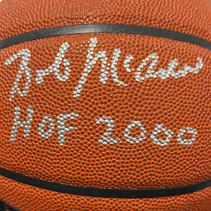 Bob McAdoo Signed Wilson NBA Basketball - HOF 2000 JSA Witness