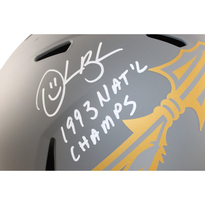 Derrick Brooks Signed Florida State Full Size Slate Helmet (1993 Champs)