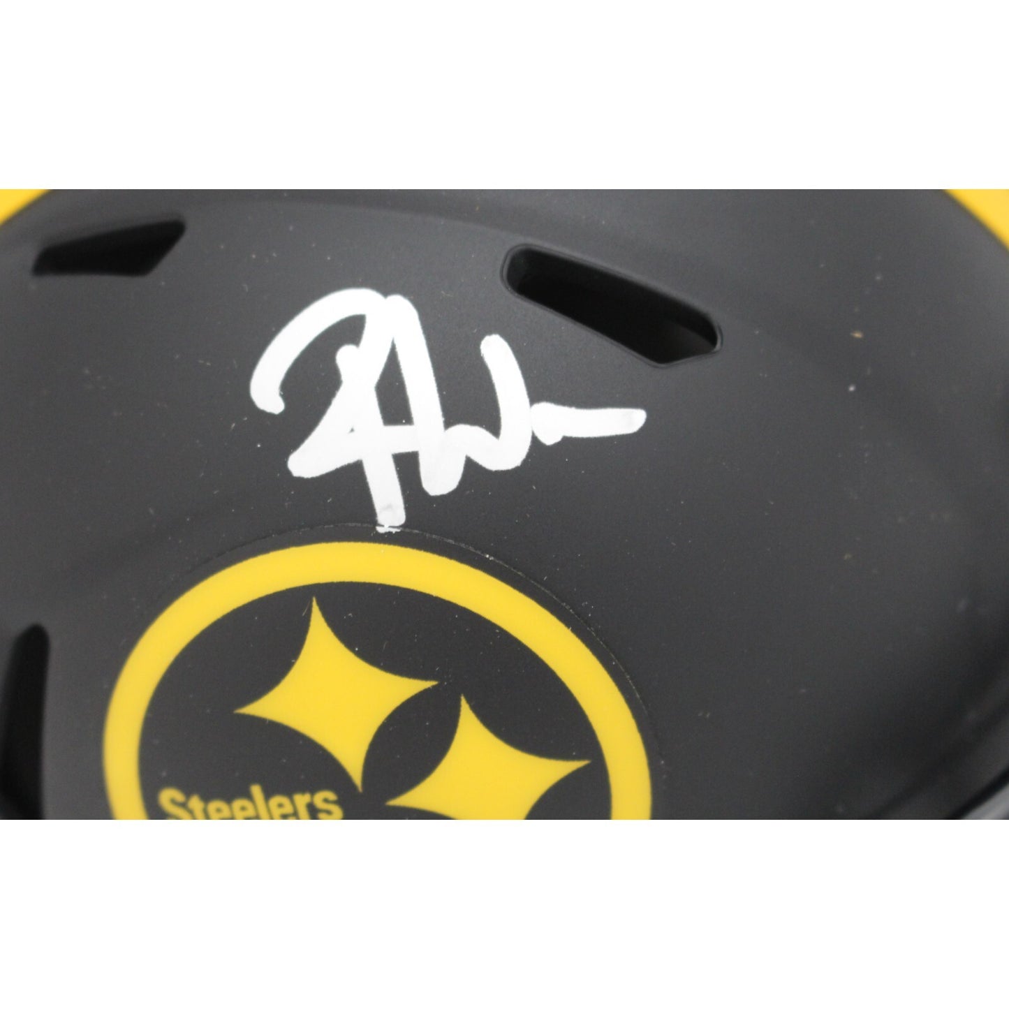 Roman Wilson Signed Pittsburgh Steelers Eclipse Mini Helmet Beckett