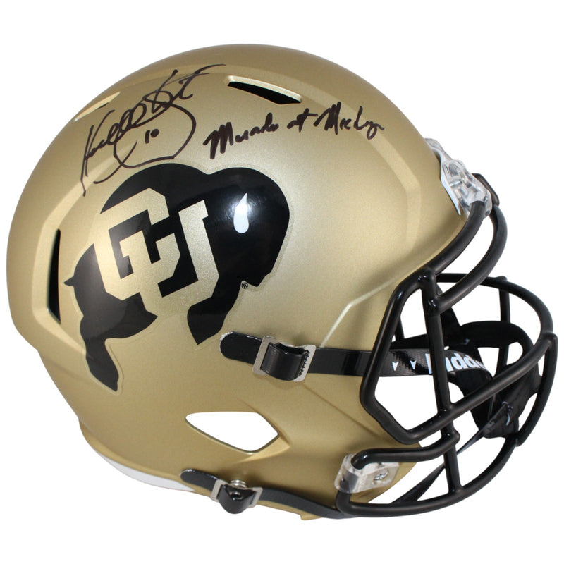 Kordell Stewart Signed Colorado Buffaloes Full Size Helmet "Miracle at Michigan"