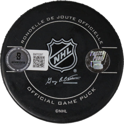 Dustin Byfuglien Autographed Chicago Blackhawks Hockey Puck (Game 6 Goal Insc)
