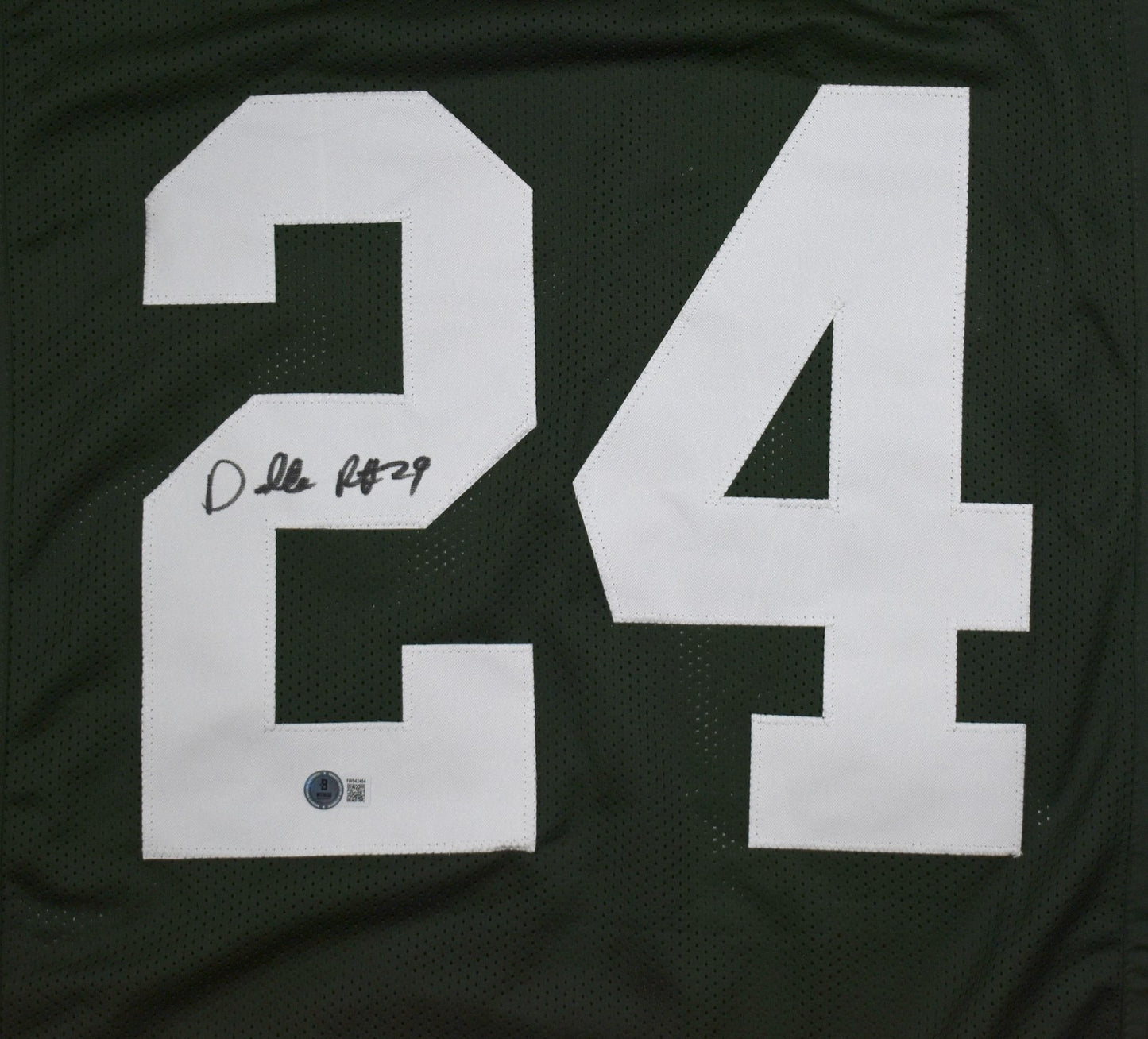 Darrelle Revis Signed New York Jets Green Custom Jersey