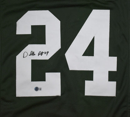 Darrelle Revis Signed New York Jets Green Custom Jersey