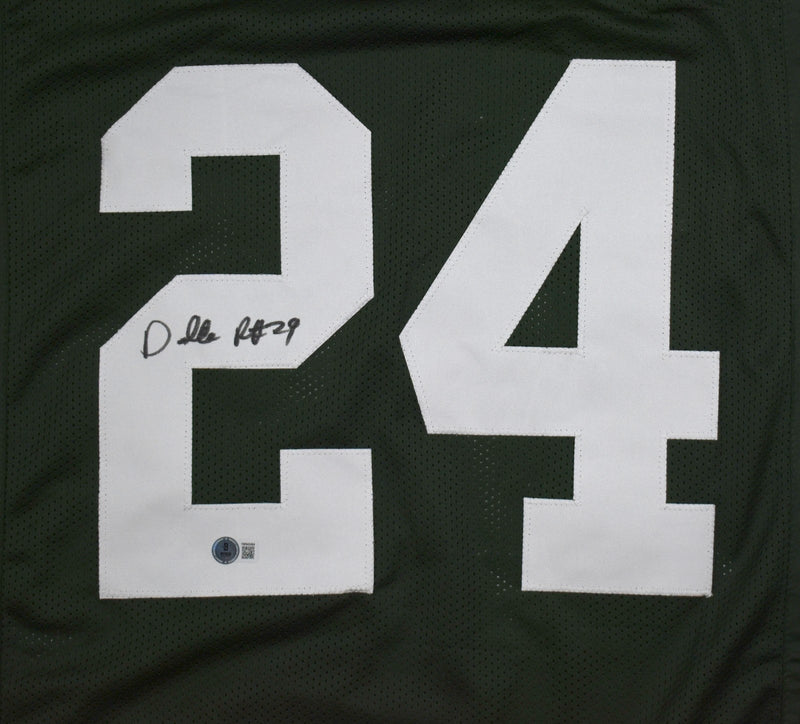 Darrelle Revis Signed New York Jets Green Custom Jersey