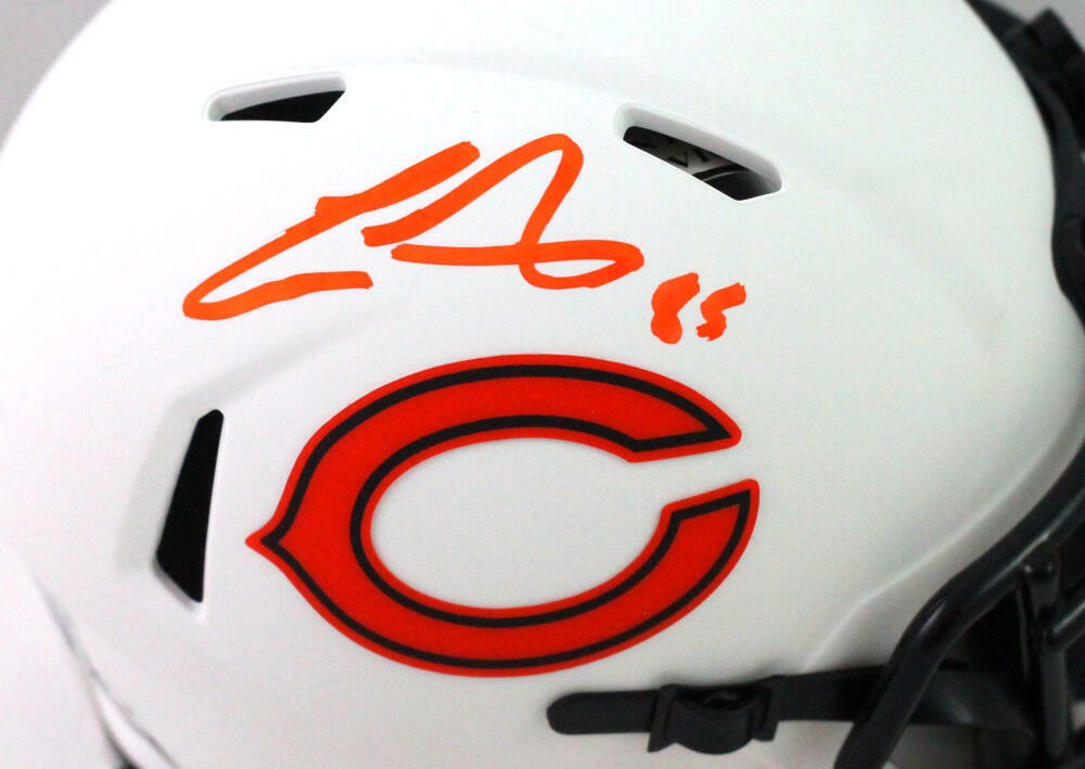 Cole Kmet Signed Chicago Bears Lunar Speed Mini Helmet