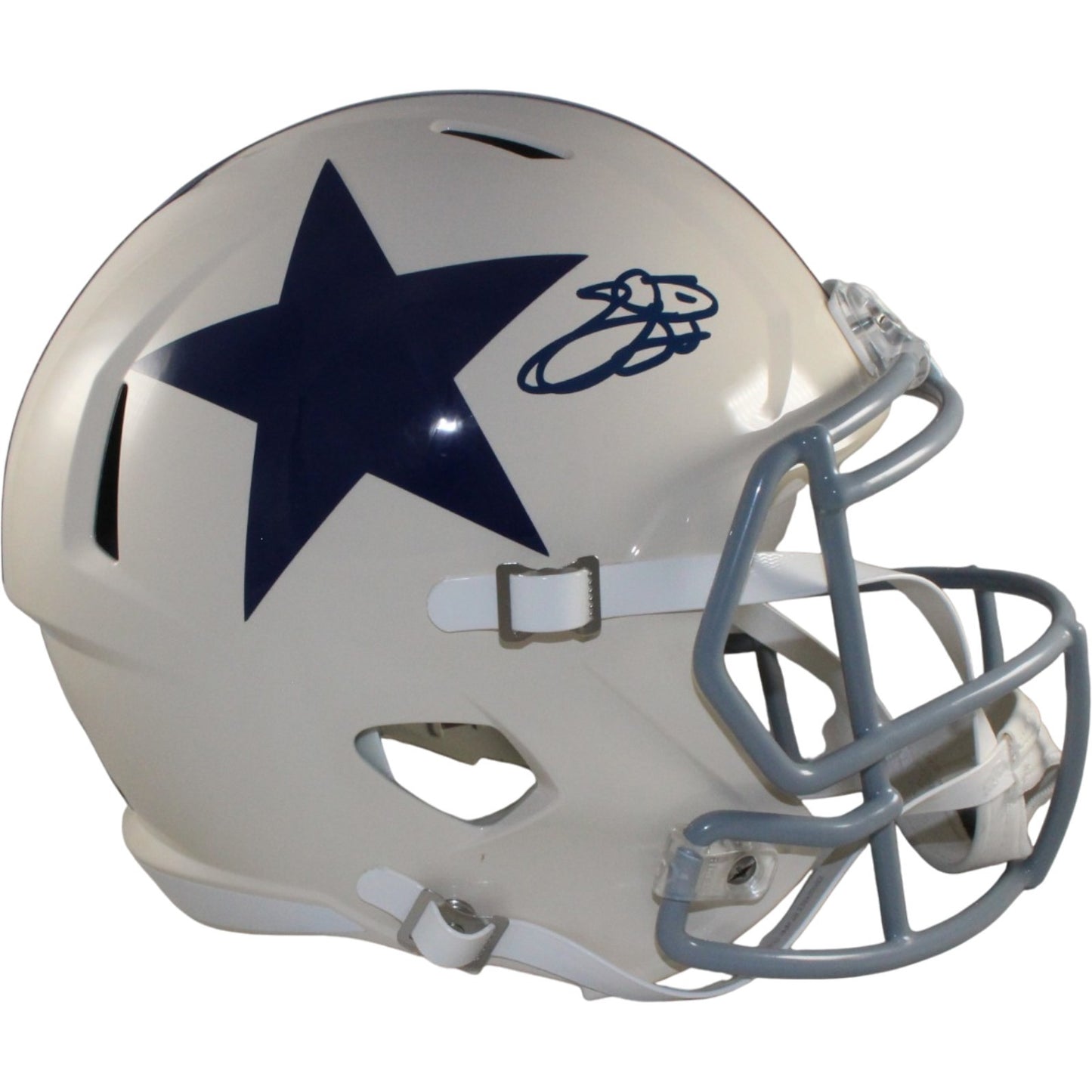 Emmitt Smith Signed Dallas Cowboys Full Size Retro Helmet