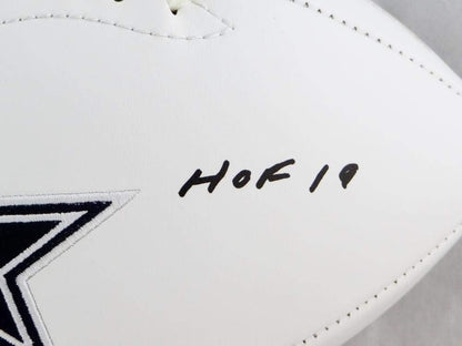 Gil Brandt Signed Dallas Cowboys Logo Football (HOF Inscription)