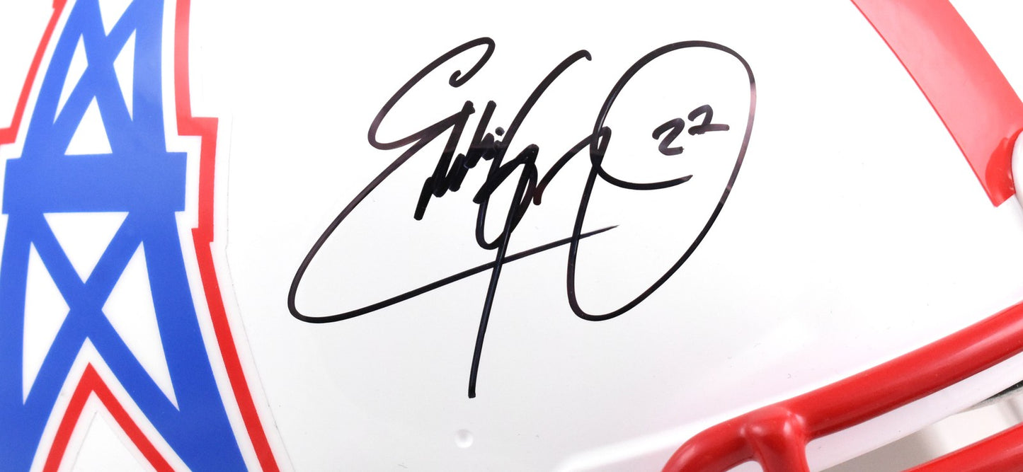 Eddie George Signed Houston Oilers Full Size Speed Authentic Helmet