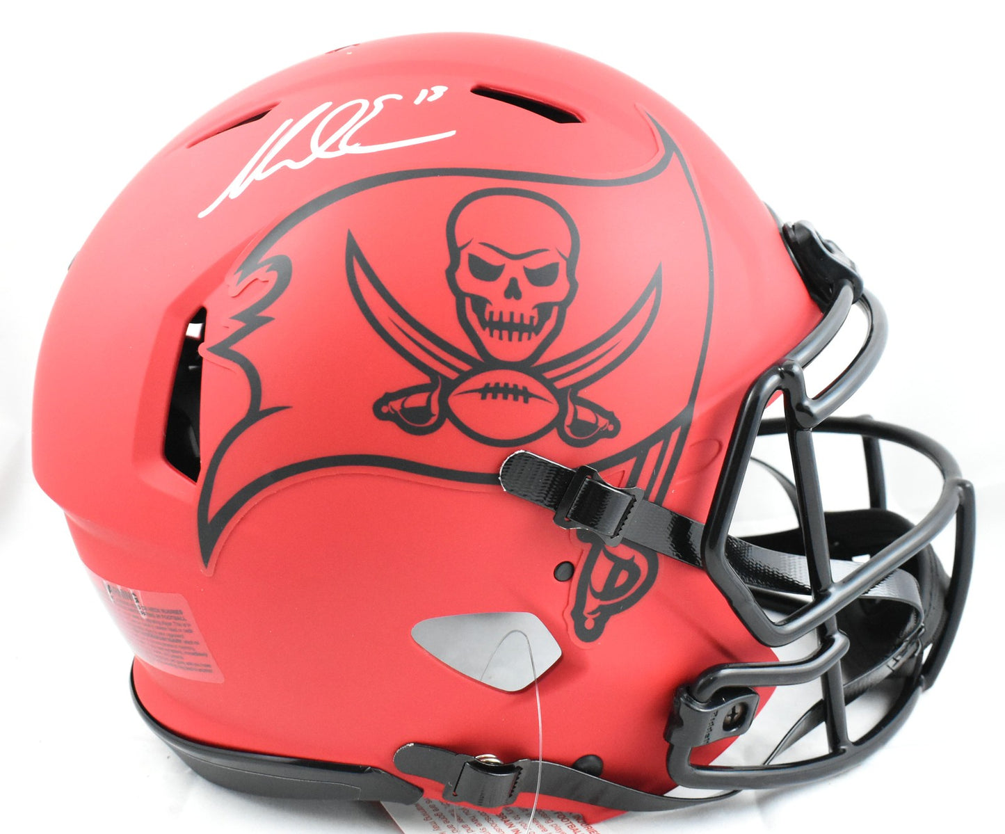 Mike Evans Signed Tampa Bay Buccaneers Full Size Rave Authentic Helmet