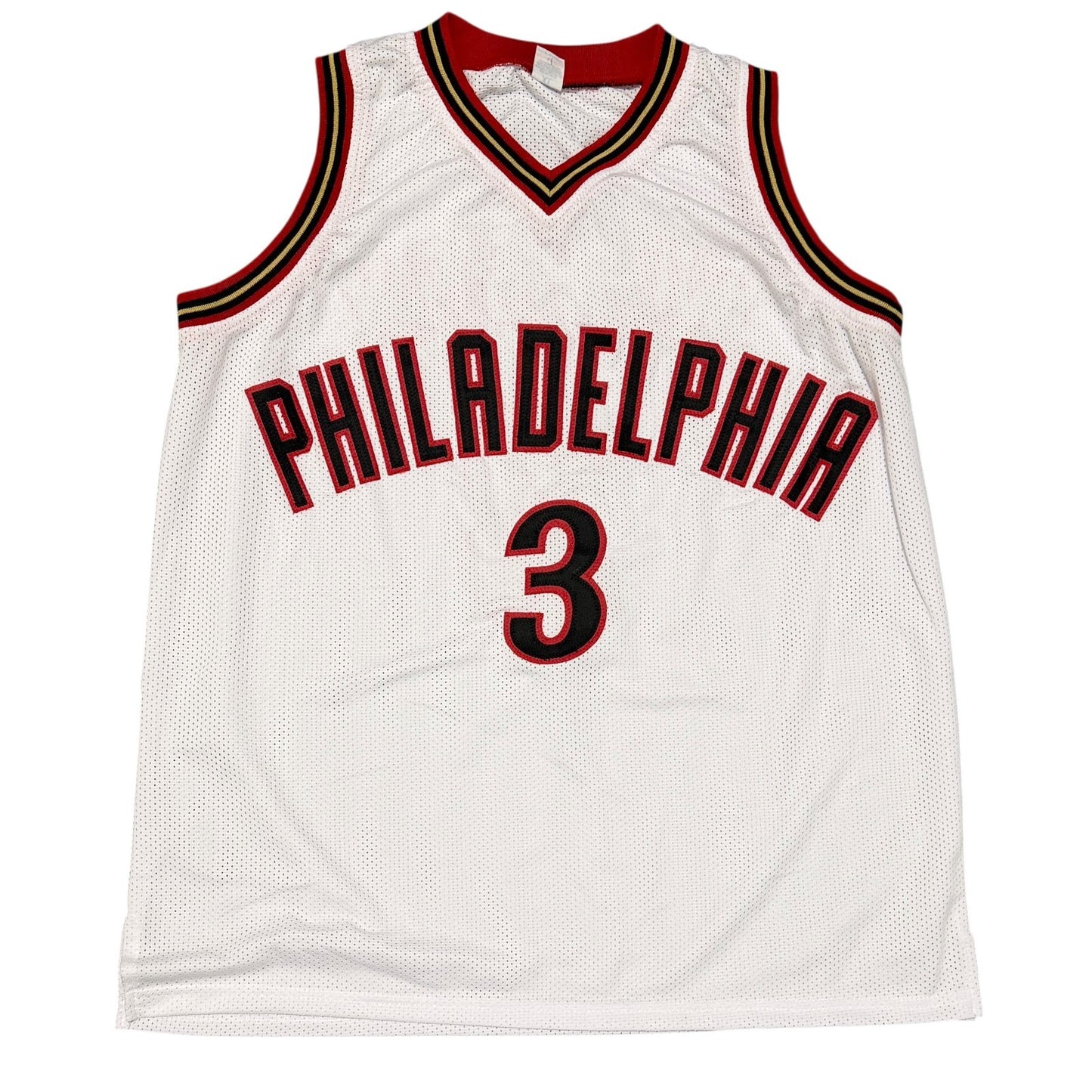 Allen Iverson Signed Philadelphia 76ers Custom White Jersey (Beckett BAS)