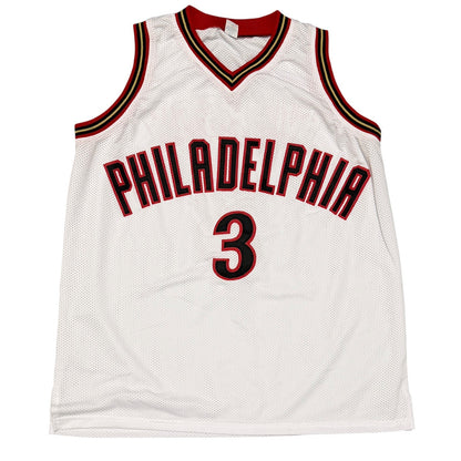 Allen Iverson Signed Philadelphia 76ers Custom White Jersey (Beckett BAS)