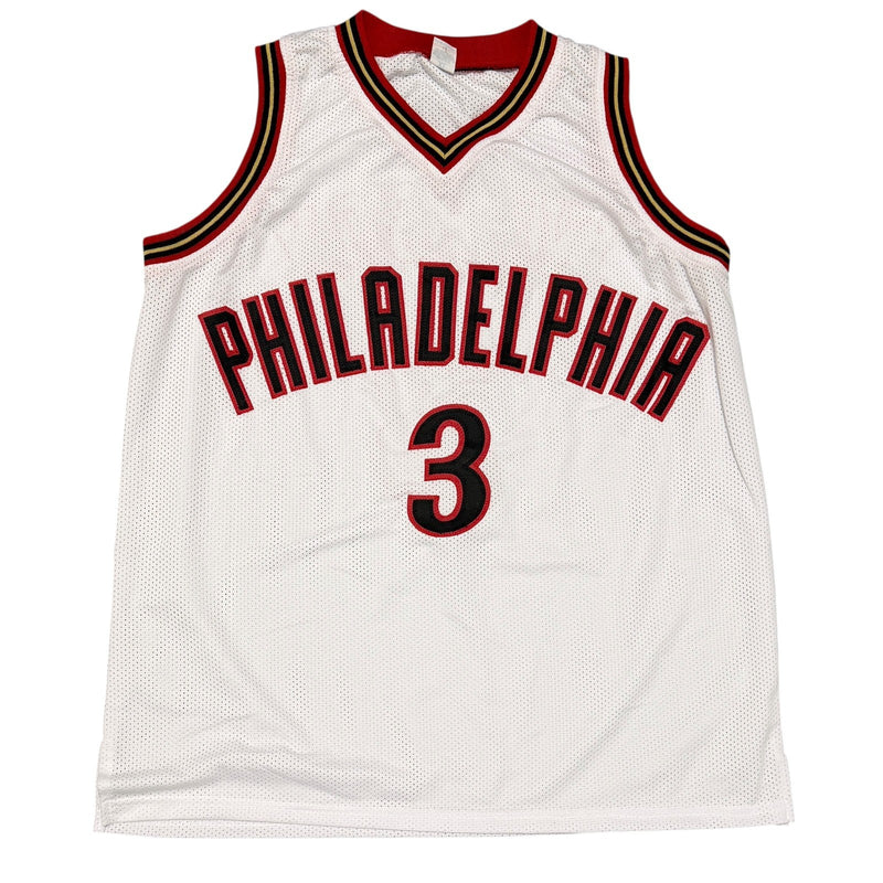 Allen Iverson Signed Philadelphia 76ers Custom White Jersey (Beckett BAS)