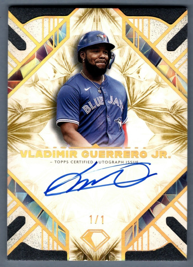 Vladimir Guerrero Jr. Signed 2025 Topps Diamond Icons Gold Parallel 1/1 Card