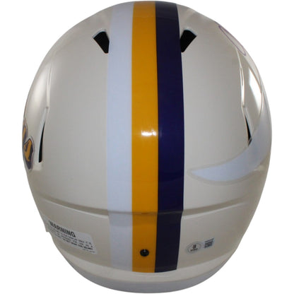 Justin Jefferson Minnesota Vikings Autographed Full Size Retro Replica Helmet