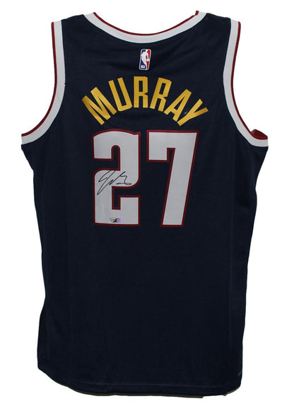 Jamal Murray Signed Denver Nuggets Dark Blue Swingman Jersey Size 52