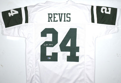 Darrelle Revis Autographed New York Jets White Custom Jersey