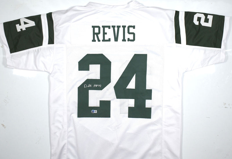 Darrelle Revis Autographed New York Jets White Custom Jersey