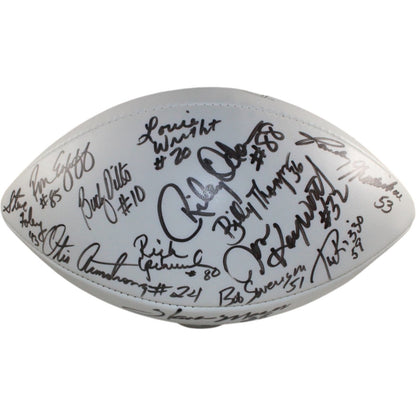 1977 Denver Broncos Team Signed Multi-Signature Football (15 Sigs)