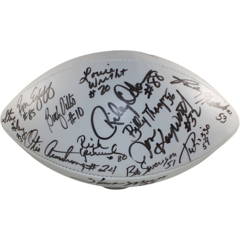 1977 Denver Broncos Team Signed Multi-Signature Football (15 Sigs)