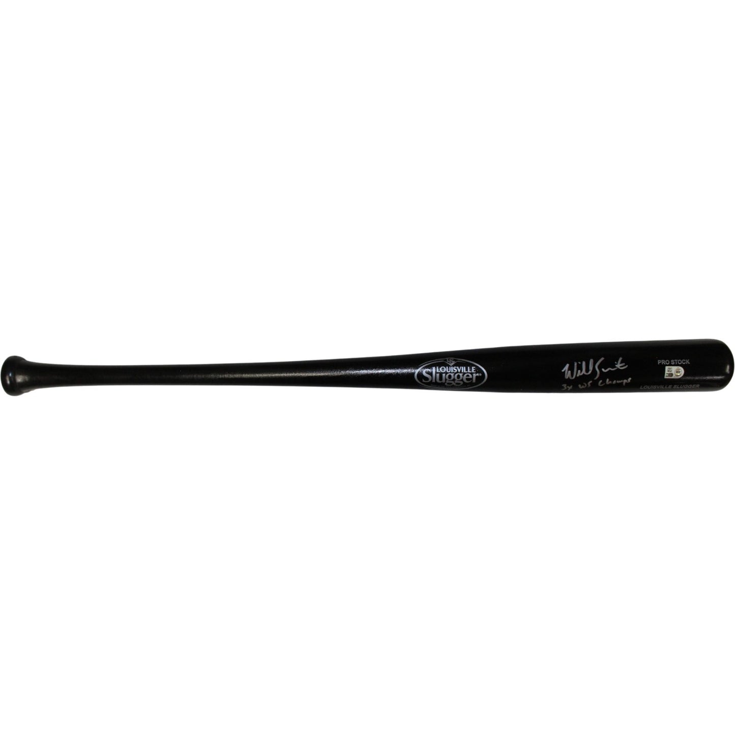 Will Smith Signed Los Angeles Dodgers Black Baseball Bat - 3x WS Champs