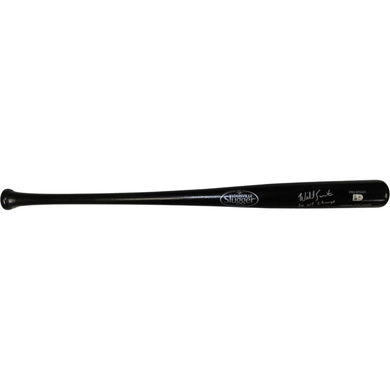 Will Smith Signed Los Angeles Dodgers Black Baseball Bat - 3x WS Champs
