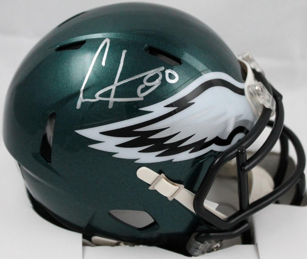 Cris Carter Autographed Philadelphia Eagles Mini Helmet