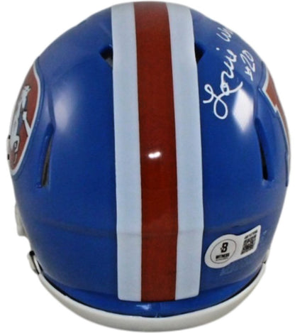 Louie Wright Denver Broncos Autographed Throwback Mini Helmet