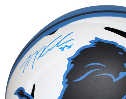 TJ Hockenson Signed Detroit Lions Full Size Lunar Speed Helmet (Beckett)