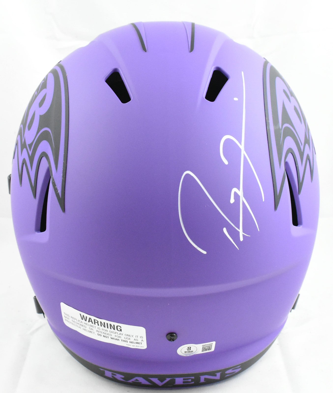 Ray Lewis Signed Baltimore Ravens Full Size Rave Speed Helmet