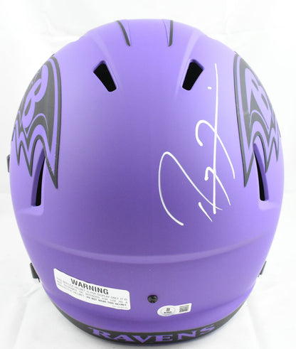 Ray Lewis Signed Baltimore Ravens Full Size Rave Speed Helmet