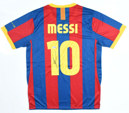 Lionel Messi Autographed FC Barcelona Home Jersey