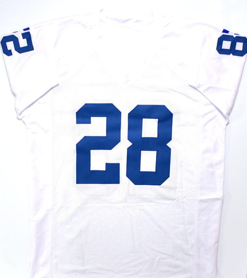 Marshall Faulk Autographed Custom White Jersey with 1994 ROY Inscription