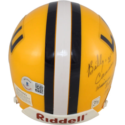 Billy Cannon Autographed LSU Tigers VSR4 Mini Helmet (Heisman 59)