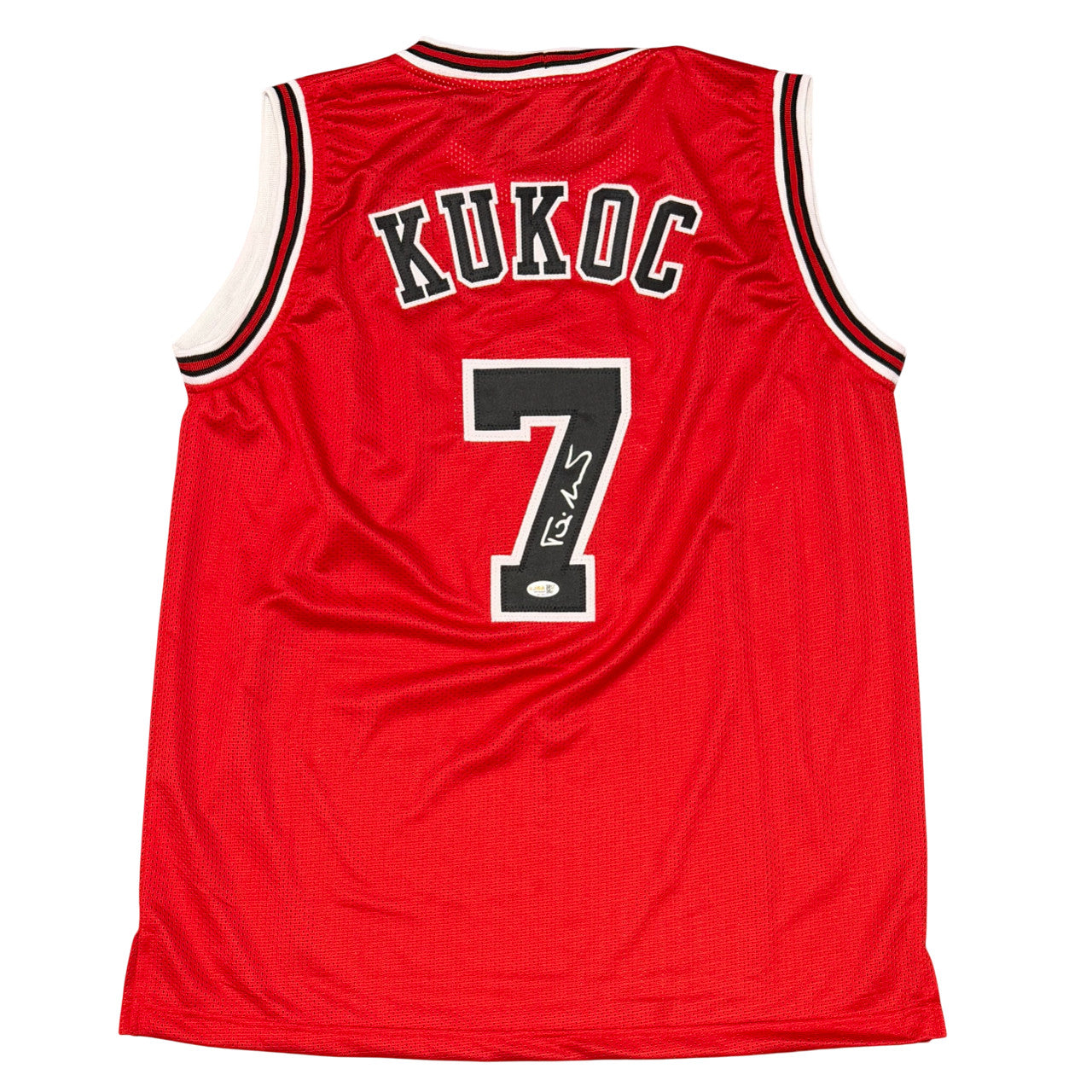 Toni Kukoc Signed Chicago Bulls Custom Jersey JSA COA
