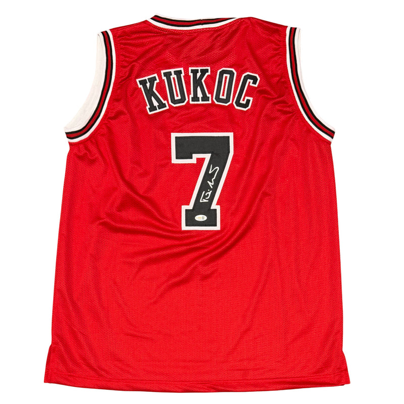 Toni Kukoc Signed Chicago Bulls Custom Jersey JSA COA