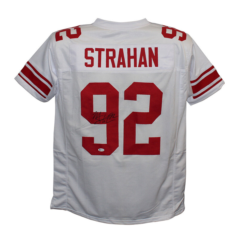 Michael Strahan Autographed New York Giants Custom Pro Style Jersey