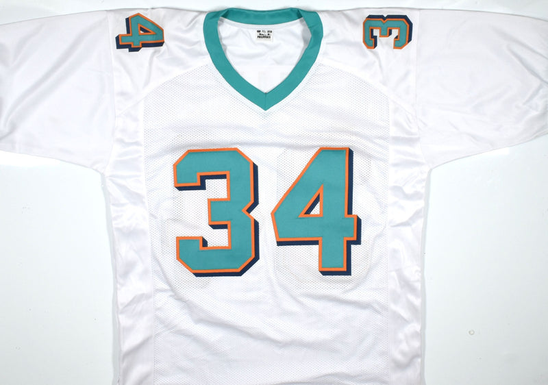 Ricky Williams Autographed Miami Dolphins Custom White Jersey