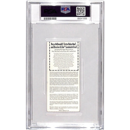 John Elway & Terrell Davis Signed Denver Broncos Slabbed Ticket Stub