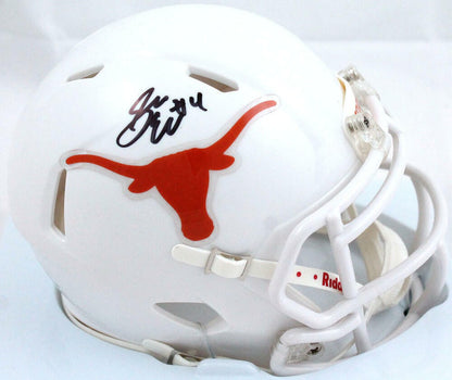 Sam Ehlinger Signed Texas Longhorns Black Speed Mini Helmet