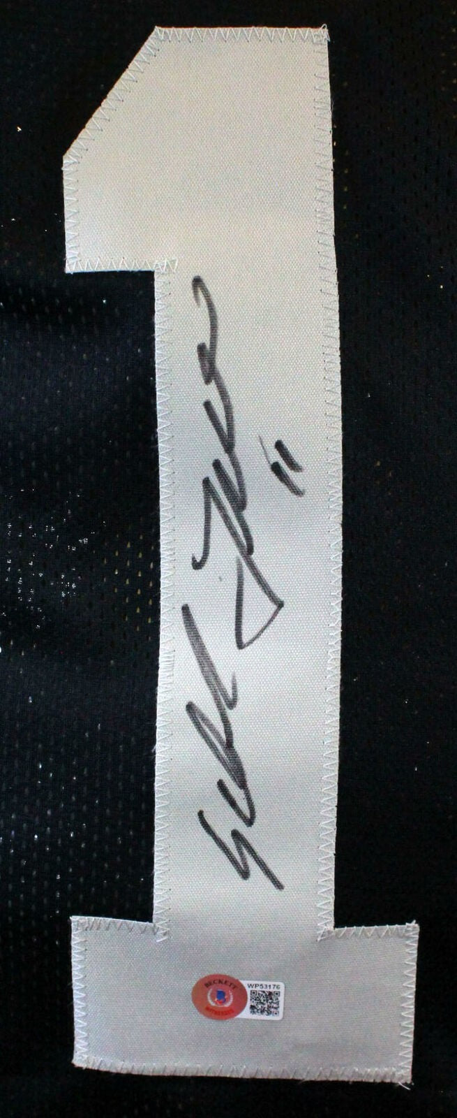 Sebastian Janikowski Signed Black Custom Football Jersey