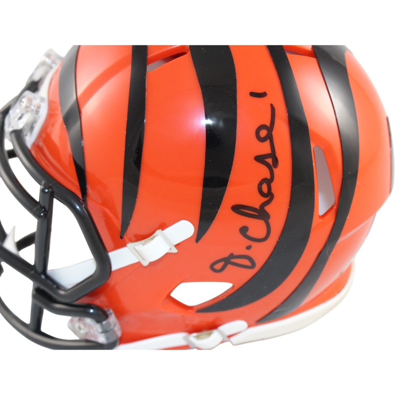 Ja'Marr Chase Signed Cincinnati Bengals Mini Helmet