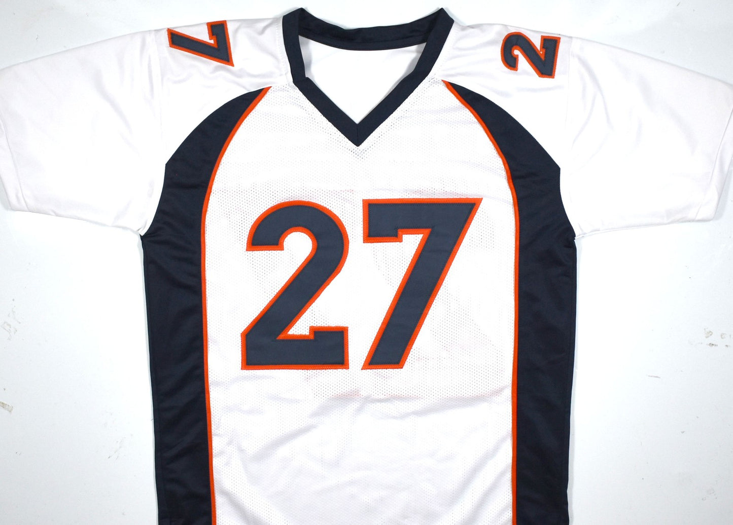 Steve Atwater Autographed Denver Broncos White Custom Jersey HOF Inscription
