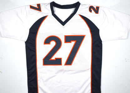 Steve Atwater Autographed Denver Broncos White Custom Jersey HOF Inscription