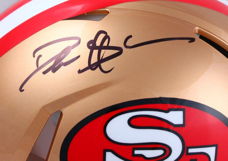Deion Sanders Signed San Francisco 49ers 1964-95 Throwback Authentic Helmet