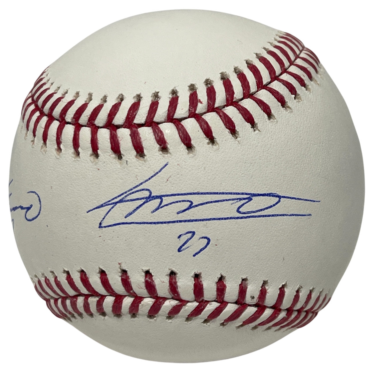 Vladimir Guerrero Jr & Sr Dual Signed Rawlings Official MLB Baseball PSA