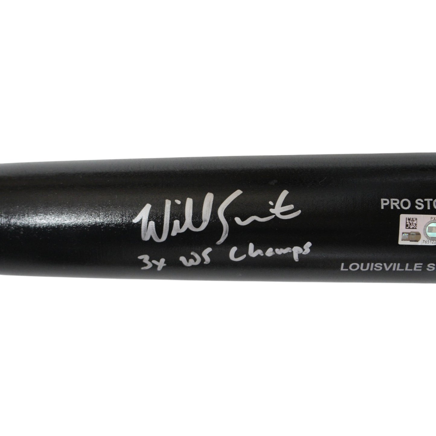 Will Smith Signed Los Angeles Dodgers Black Baseball Bat - 3x WS Champs