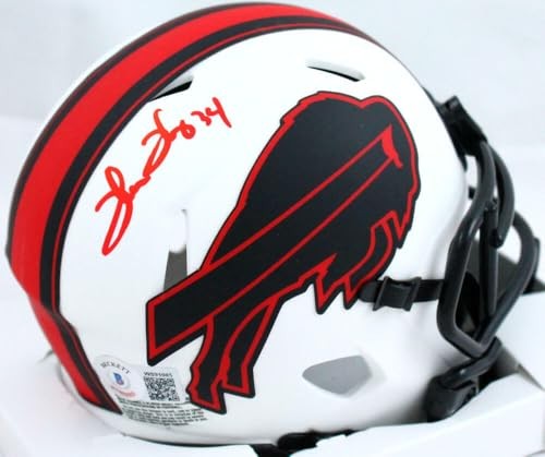 Thurman Thomas Signed Buffalo Bills Lunar Speed Mini Helmet